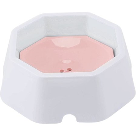 Anti-stänk Hund Vatten Skål Med Flytande Skiva, 700ml Långsam Dricka Hund Skål Anti-overflow Vatten Skål Dispenser För Husdjur Hundar Katter