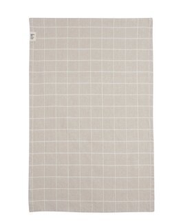 Kjøkkenhåndkle rutet Axel Off-white