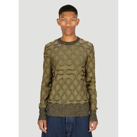 Vivienne Westwood Squiggle Sweater Grøn, Herre