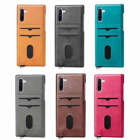Stilsäkert Skal Med Korthållare - Samsung Galaxy Note10 Rosa