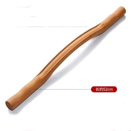 Ny Naturlig Trä Bambu Gua Sha Sticka för Nacke Axel Rygg Massage Skrapterapi SPA Skönhetssalong Rullande Stålstänger