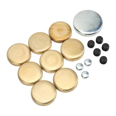 Messing Frostprop Kit til Forseglede Kraft 381?8007 Udskiftning til Chevy Small Block 283ci 305ci 327ci 350ci