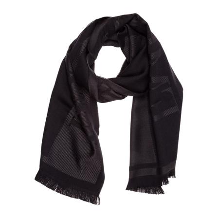 Emporio Armani, Scarf Zwart, Heren, Maat:ONE Size,strepen