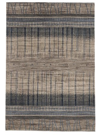 Noué À La Main Gabbeh Loribaft Tapis 169X245 De Laine Marron/Noir