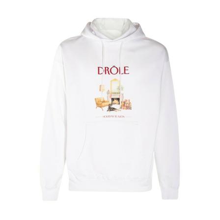 Drole de Monsieur Hoodies , Wit , Heren , Maat: S