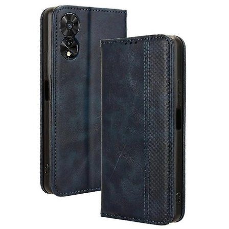 Kompatibel med TCL 505 T509K T5094 Fodral Retro Läder Magnetisk Stängning Flip Telefonfodral-WELLNG_xx