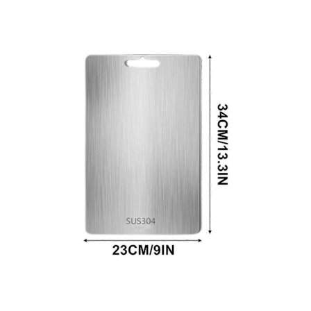 Titanium Skærebræt - Rustfrit Stål Skærebræt til Køkken 304 Hakning - WELLNGS