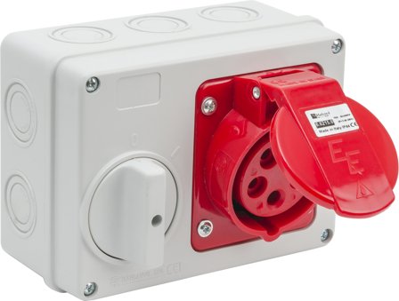 Garo 352160 Vegguttak CEE 416-6 16 A, forhåndsregulerende strømbryter, Strømbrytere & vegguttak