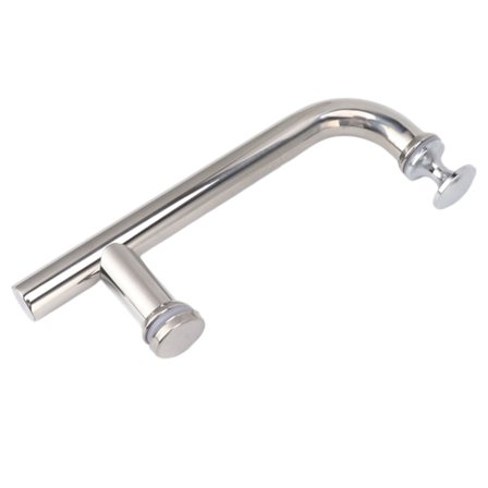 Ladedørsgreb fortykket skydedørshåndtag buet F-type kraftigt rustfrit stål lade dørhåndtag til toilet baderum 304 rustfrit stål