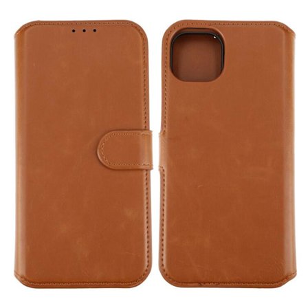 iPhone 15 Plus Plånboksfodral Magnet Rvelon - Brun
