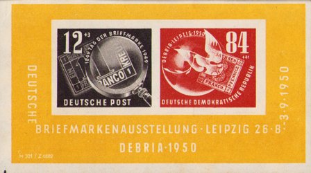 DDR 1950 - MICHEL blok 7 - Miniark - Ubrugt