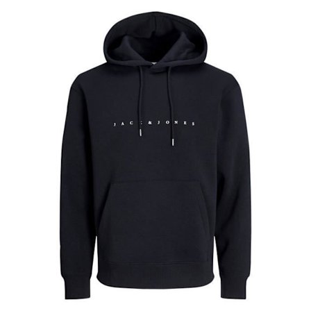 Sweatshirt - JACK & JONES - rak huvakrage - bomullsblandning
