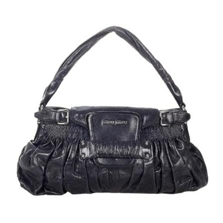 Miu Miu Pre-owned, Pre-owned Leather handbags Zwart, Dames, Maat:ONE Size