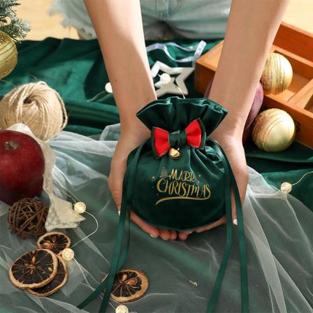 Creative Christmas Cloth Presentpåse Christmas Apple Candy Bag Xma