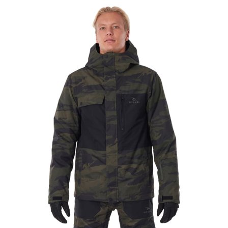 Rip Curl Men's Twister Snow Jacket Men lined ski jackets Green XL