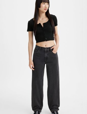 Levi's Baggy Dad Boot Barn Stone - Grey - 30 x 32