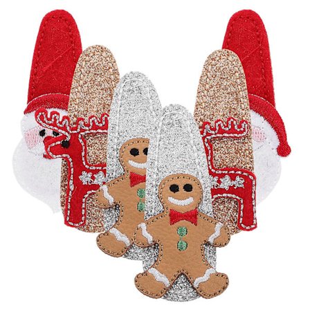 6 stk. Julehårspænder Små Hårspænder Juleglitter Hovedbeklædning Festival Hårtilbehør