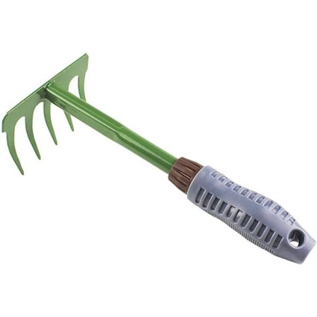 Små jernhageriver, manuell kultivator, jernhageredskaper, manuell kultivator, hageredskaper kompatible med hjem, plen, balkong, gård og utendørs