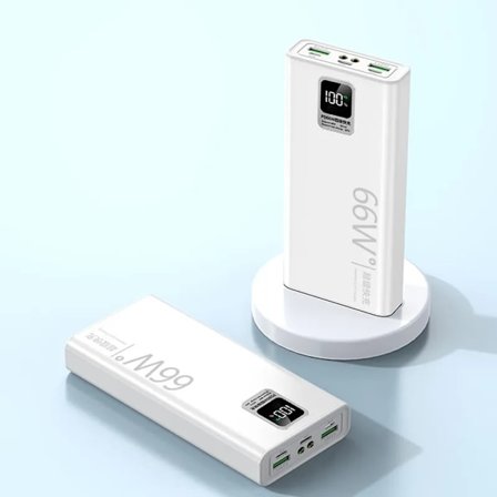30000mAh Digital Display Power Bank 66W Super Hurtig Opladning