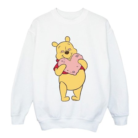 Disney Boys Winnie The Pooh Hjärta Ögon Sweatshirt 3-4 År Vit