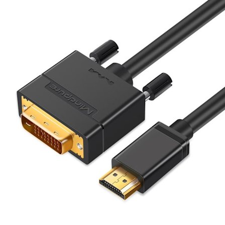 HDMI till DVI-kabel: Anslut din dator, TV eller spelkonsol till en skärm med DVI- eller HDMI-port för en skarpare bild
