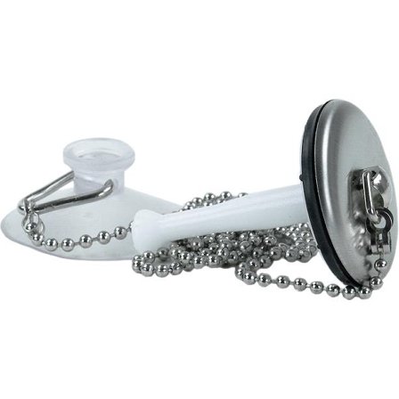 Ifö BK badkar Badekarpropp med kjede og sugekopp, Baderom