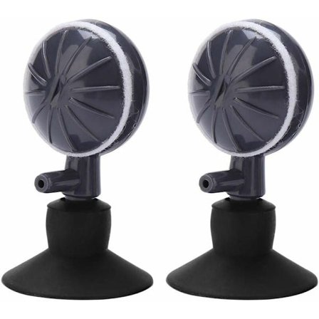 2 stk Luftboblesten Sugerkop Akvarium Bobler Justerbar Roterende Type Oxygen Diffuser til Akvarier Hydroponisk Pumpe til Akvarier