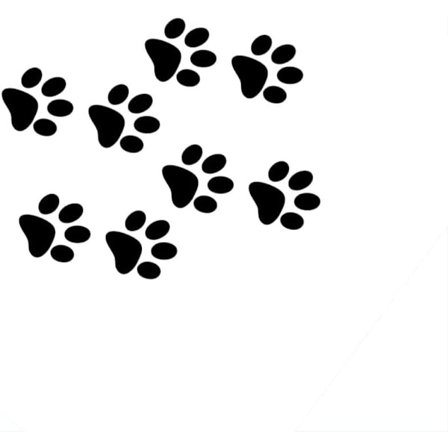 Kattepote klistermærke til bil Hundepote aftryk klistermærke til bil sød kattepote klistermærker