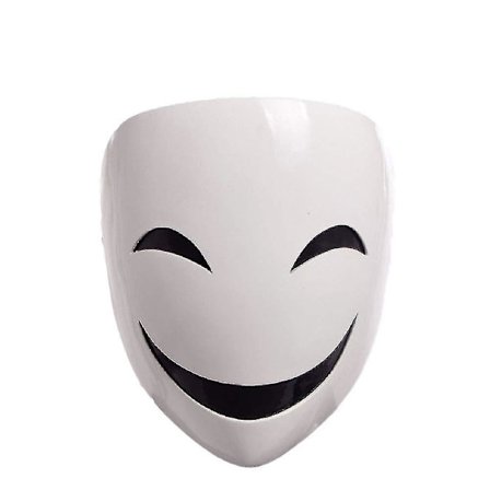 Anime Bullet Kagetane Hiruko Mask Cosplay Kostymrekvisita Halloween Mask Vit