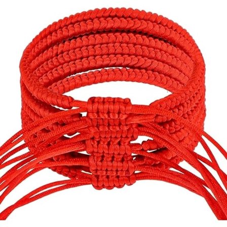 6 kpl Onnen Suojelusrannekoruja Naisille Miehille Punainen Lanka Kudotut Rannekorut Käsintehdyt Ystävyysrannekorut, Solmitut Onnekkaat Käsintehdyt 