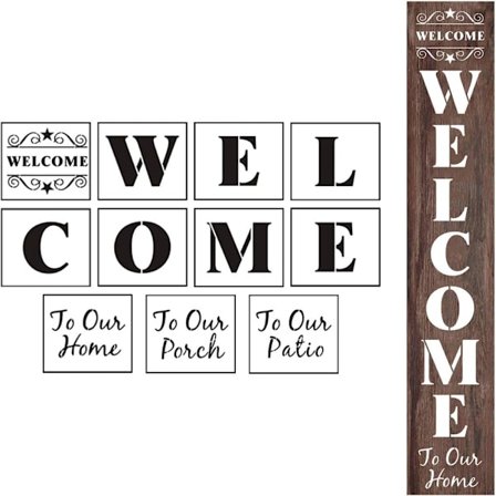 velkommen sjablonger bokstav tre tegn