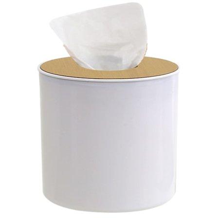 Servietholderboks, ansigtsservietholder med trælåg, servietdispenserboksbeholder med fjernbetjening penneopbevaring