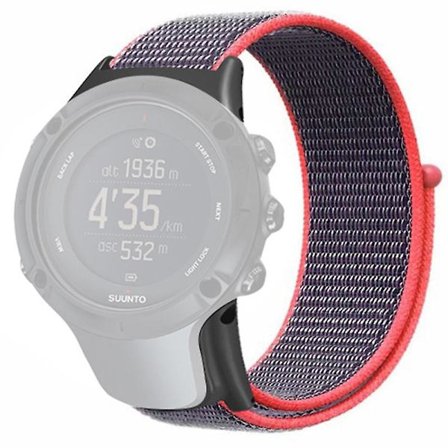 Suunto Ambit3/Ambit3 Peak -kellohihna Nylon Sport Loop - Seashell White (FMY)