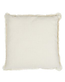 Tyynynpäällinen Danny yksivärinen hapsuilla 1 kpl Off-white