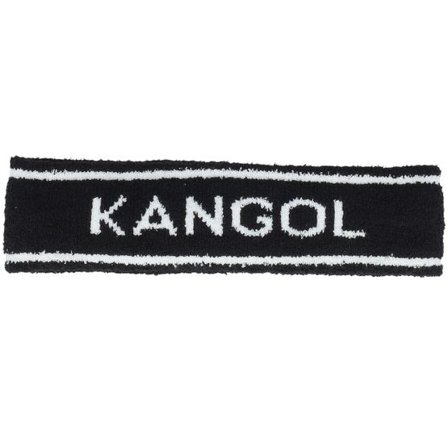 Kangol - Svart headband Beanie - Bermuda Stripe Black Headband @ Hatstore