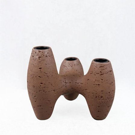 Ruskea hartsikynttilänjalka – 18,5 x 15,5 x 15,5 cm