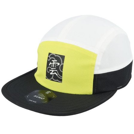 Kumo - Gul 5panel Keps - Kanji Box Cloud Cloudfit Yellow/Black/White 5-Panel @ Hatstore