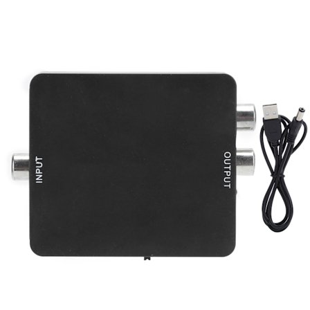 Ljuddekoder Optisk Koaxial för Toslink Digital till för RCA L/R Stereo Ljudadapter