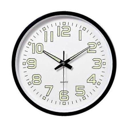 12 tuuman / 30 cm valaiseva seinäkello hiljainen yövalolla, valaiseva pyöreä kello olohuoneeseen - WELLNGS