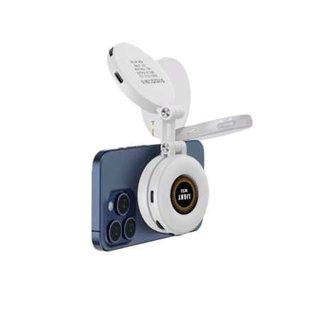 Magnetisk LED-lysfyldning 3-farvetemperatur 2700K-6500K, 400mAh, 2W bærbar clip-on lampe