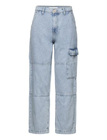 Pocket Cargo Jeans Blue Mango