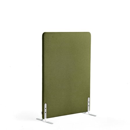 Lattiasermi ZONE, 1360x1000x46 mm, kangas Hush, valkoiset jalat, metsänvihreä