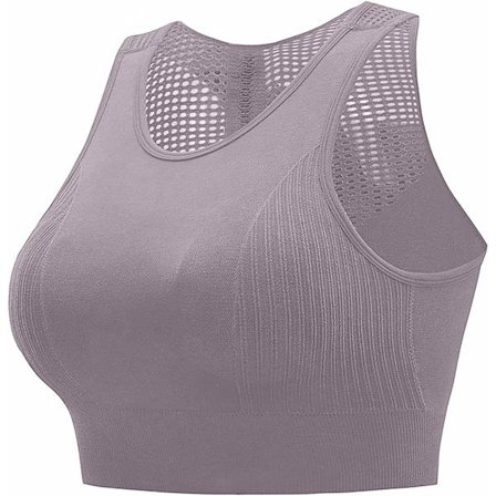 Kvinnor kan bära ihåliga ut ryggen sportunderkläder - Lila