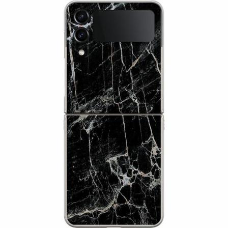 Samsung Galaxy Z Flip4 Premium Skal Marmor Svart