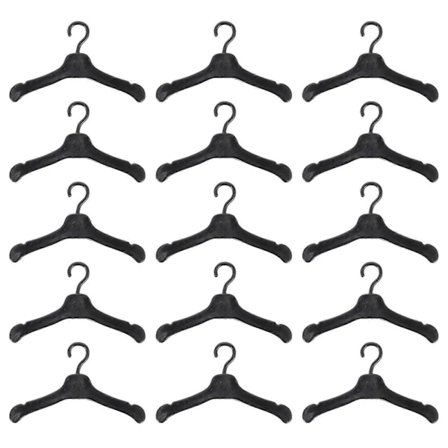 50 kpl Nukenvaatteiden henkareita Muoviset nukenvaatteiden henkarit Nuken asujen telineet