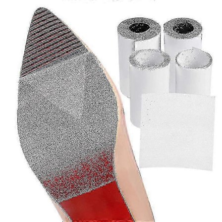 4 stk. PVC sålbeskyttelse selvklæbende dame høje hæle transparent 10cm*50cm sort, transparent farve