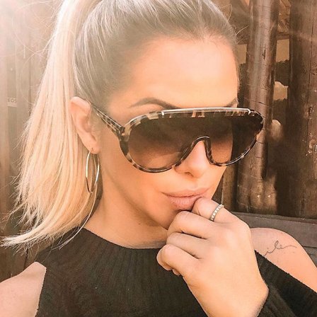 Vintage Sunglasses Siamese Oversized Shades Woman Men Retro