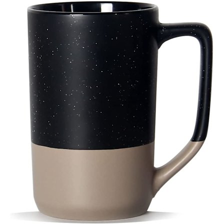 16 OZ Stor Kaffe Mugg, Tvåfärgskombination Stor Keramisk Te