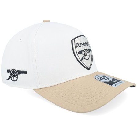 47 Brand - Football - White - adjustable - Cap - Hatstore Exclusive x Arsenal Epl- Sure Shot 47 Mvp Dt Sandstone A-frame Adjustable - Hatstore