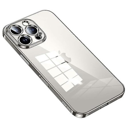 SULADA Skal för iPhone 16 Pro Max Ultra-Tunt Elektropläterat TPU Genomskinligt Mobilskal -